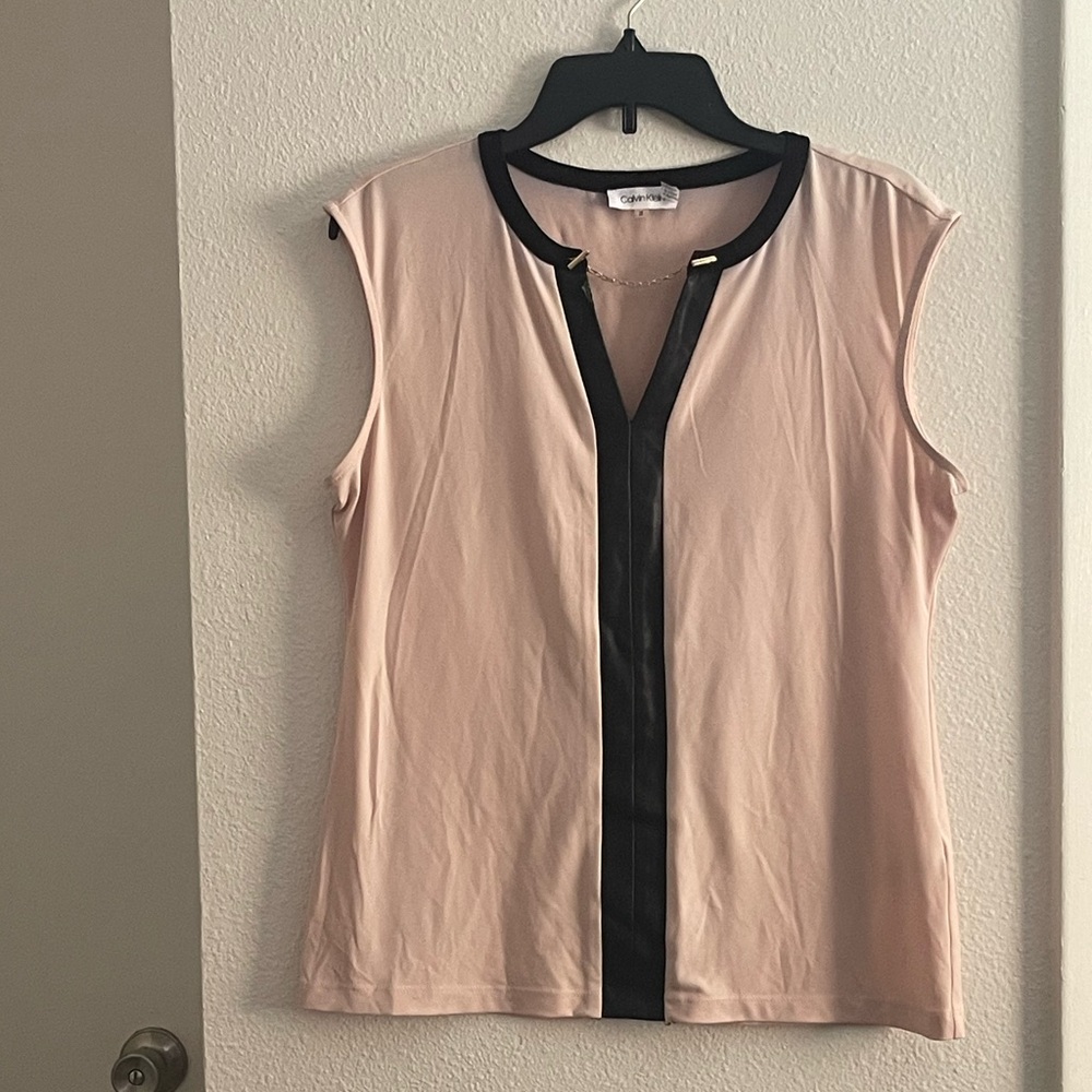 Black and Cream Blouse